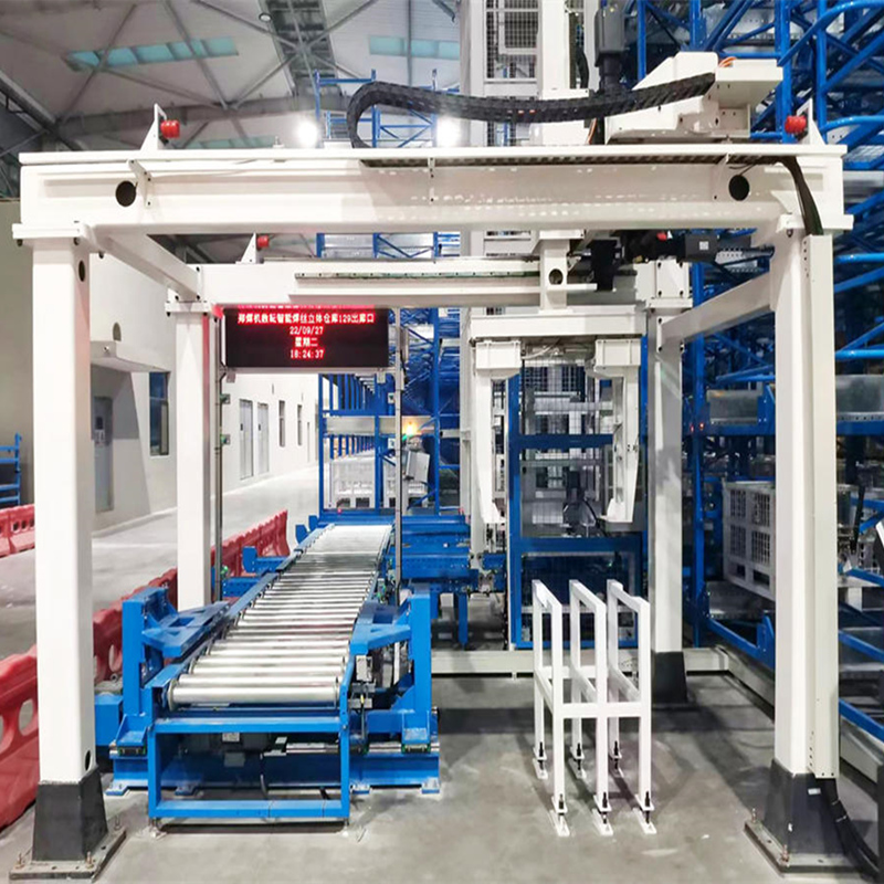 Three axis bucket handling truss robot